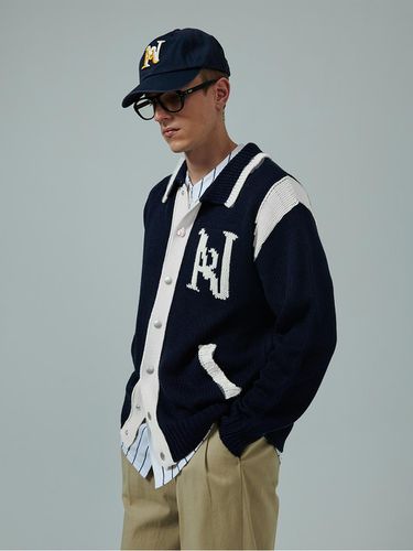 COLLECTION LINE] 90'S Omage New Baseball Knit Jum - beyondcloset - Modalova