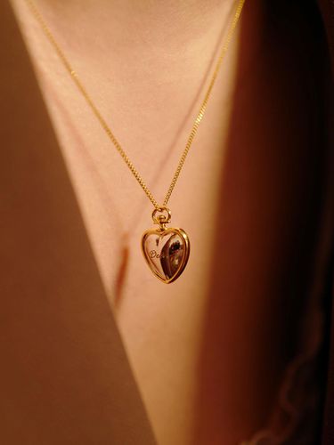 Heart pocket watch necklace - fiore - Modalova