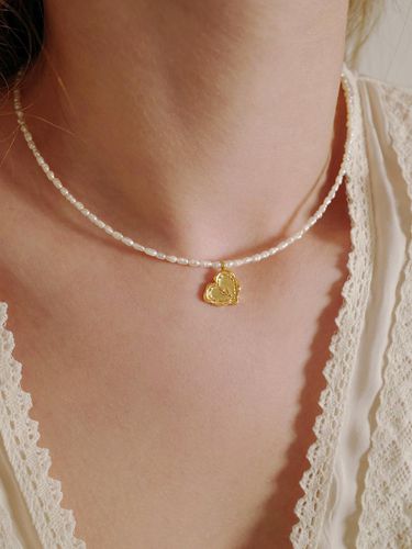 Melting heart tulip pearl choker - fiore - Modalova