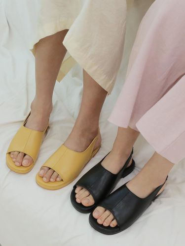 Shirring Band Sandals - halte allez - Modalova