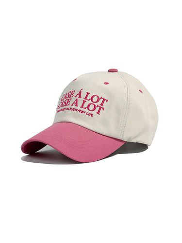 Slogon logo ball cap - beige pink - CASE A LOT - Modalova