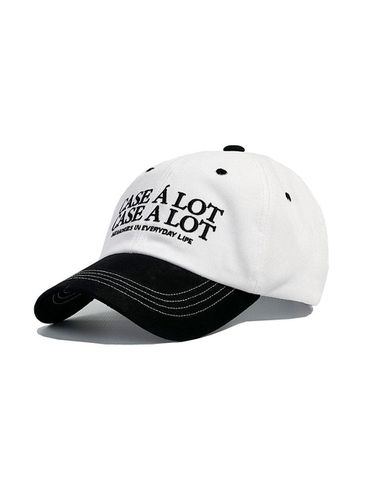 Slogon logo ball cap - white black - CASE A LOT - Modalova