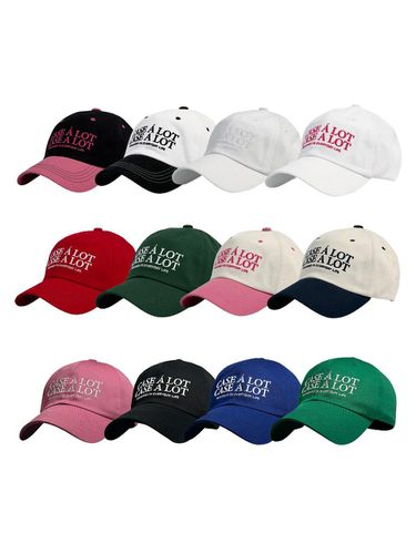 Slogon logo ball cap (12colors) - CASE A LOT - Modalova