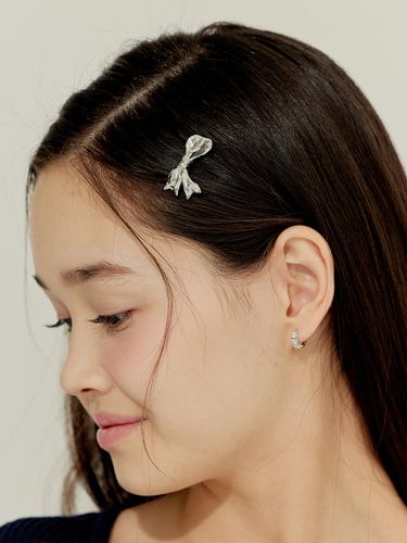 Metal ribbon hair pin set - murmur - Modalova