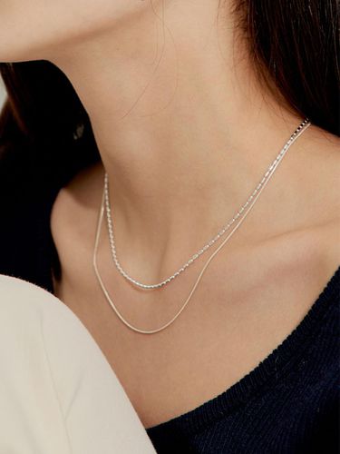 Silver]Chic necklace - murmur - Modalova