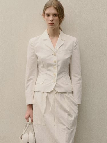 Aurelia Cotton Jacket - White - KINDERSALMON - Modalova