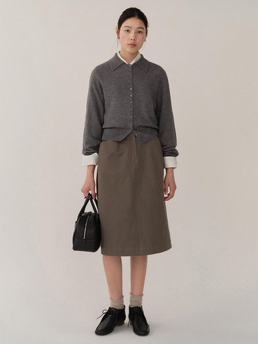 FW24 Phiro Cotton Skirt Anthracite - KINDERSALMON - Modalova