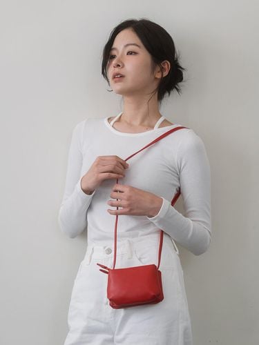 Two-pocket Mini Bag - Red - Laminez - Modalova