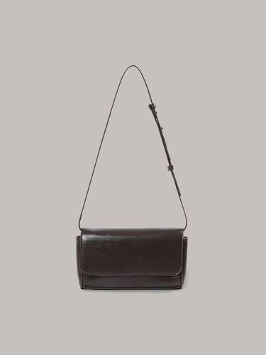 Square flap Bag - Brown - Laminez - Modalova