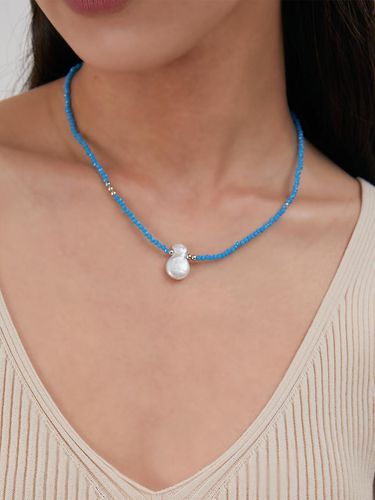 Beads Necklace (Sky blue) - TIEDE - Modalova