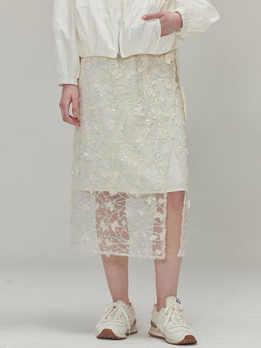 Butterfly sequin wrap skirt set_Cream - OPENING SUNSHINE - Modalova