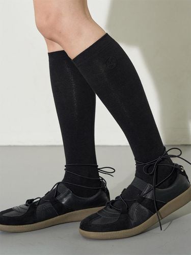 IG Logo Embroidery Long Socks Black - ILLIGO - Modalova