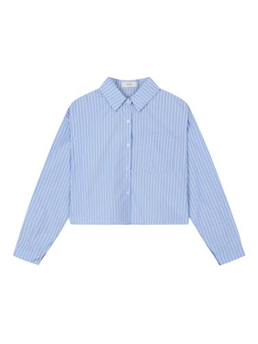 Semi-Crop Stripe Shirt (TJBAH2406) - VIKI - Modalova