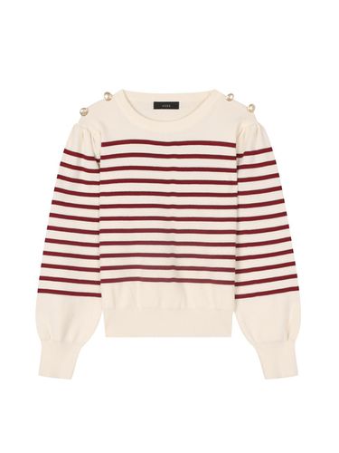 Shoulder Double button Stripe Knitwear (TJUCI2905) - VIKI - Modalova