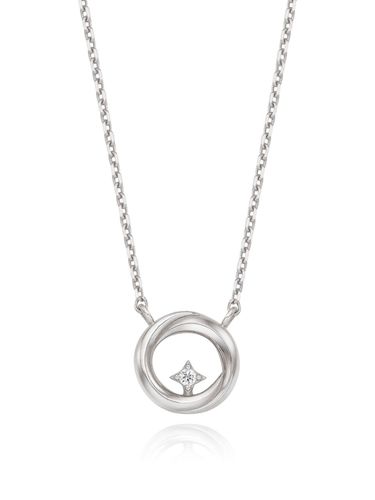 Silver Pearl Cubic Necklace - STONEHENgE - Modalova