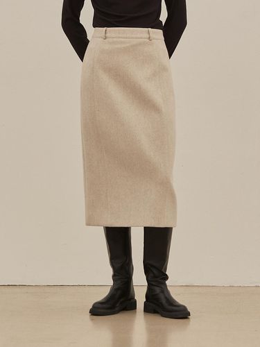 NUVELL WOOL SKIRT (2colors) - MangoManyPlease - Modalova