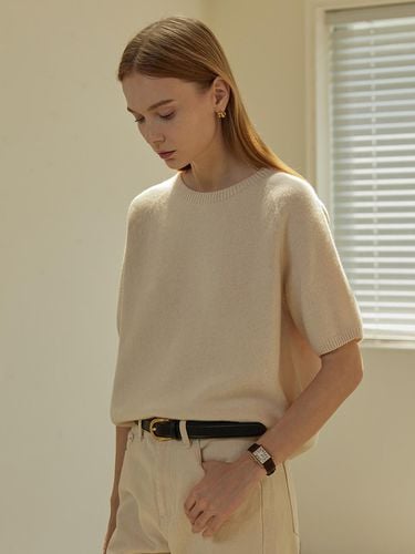 LEMAY HALF SLEEVE KNIT (4colors) - MangoManyPlease - Modalova