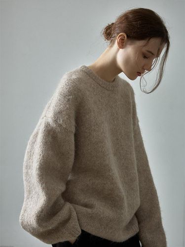 Alpaca Cloud Knit - Beige - FACADE PATTERN - Modalova