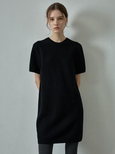 S Knit Dress - Black - FACADE PATTERN - Modalova