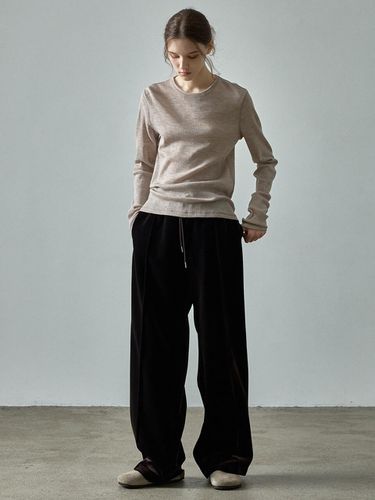 Relaxed Velvet Pants - Brown - FACADE PATTERN - Modalova