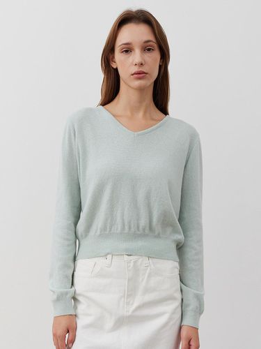 Chic V-Neck Knit_GREEN - MARILUZ - Modalova