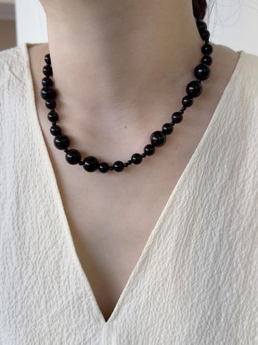 Harmonious Onyx Ball Necklace - TIEDE - Modalova