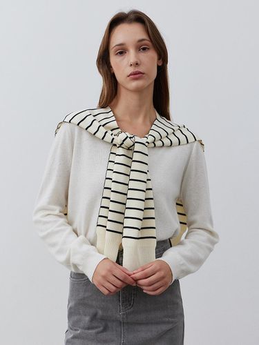 Chunky Pullover Wrap_beige - MARILUZ - Modalova