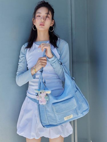 Denim Stitch Hobo Backpack and Shoulder Bag - JILLSTUART - Modalova