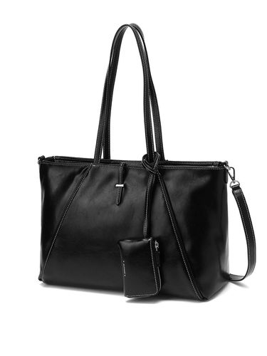 Black Solid Leather Shoulder Bag - JILLSTUART - Modalova