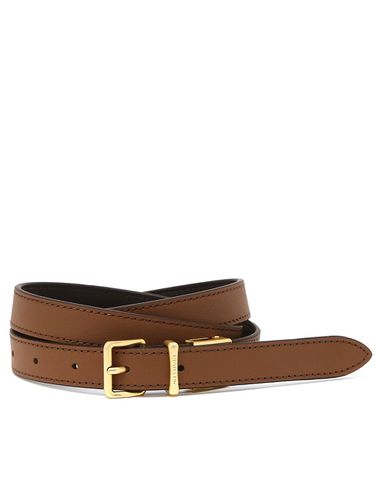 Brown Solid Color Leather Belt - JILLSTUART - Modalova