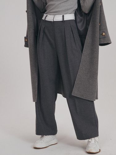 Combine Pintuck Wool Pants [3color] - SY2C - Modalova