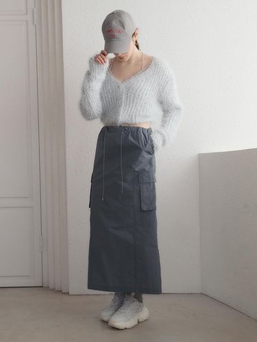 Side Pocket Long Skirt [3color] - SY2C - Modalova