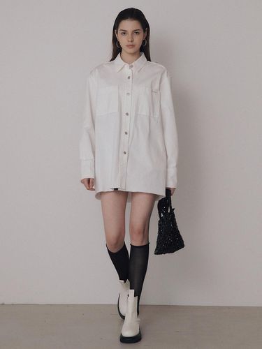 Cotton Shirt Onepiece [2color] - SY2C - Modalova