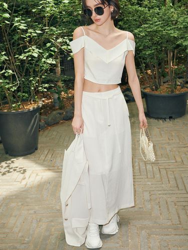 Summer String Pocket Long Skirt [Ivory] - SY2C - Modalova