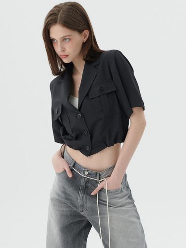 Out Pocket Crop Jacket [3color] - SY2C - Modalova