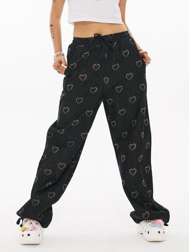 BN Heart Pattern Denim Jogger pants [] - WONDER VISITOR - Modalova