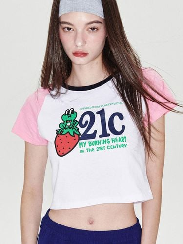 C FROG Raglan Crop T-shirt [] - WONDER VISITOR - Modalova