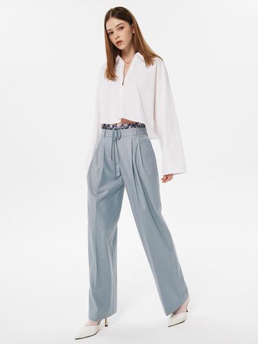 FLORAL HEM PINTUCK PANTS_3color - SY2C - Modalova