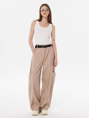 ZIPPER WIDE CARGO PANTS_3color - SY2C - Modalova