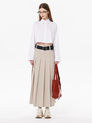 LOW-RISE PLEATS LONG SKIRT_4color - SY2C - Modalova