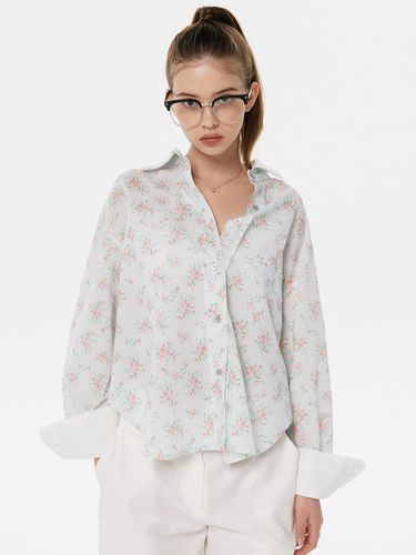 Floral Fold Sleeve Shirts_2color - SY2C - Modalova