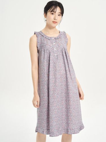 Blossom Sleeveless Cotton Dress Sleepwear - MAY FLOWER - Modalova