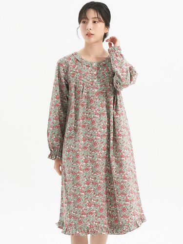 Cherry long-sleeved peach napping pure cotton Wome - MAY FLOWER - Modalova