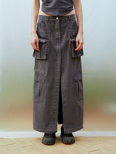 Cargo Long Skirt (CHACOAL) - 13MONTH - Modalova