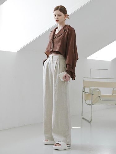 Linen Tuck Pants_3color - SY2C - Modalova