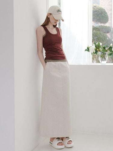 Linen H-Line Long Skirt_2color - SY2C - Modalova