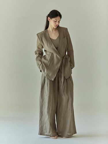 Summer Non-Collar Strap Jacket_3color - SY2C - Modalova