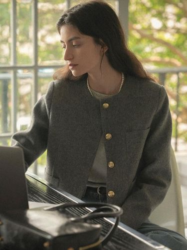 Stella Wool Jacket - Gray - TILLIDIE - Modalova