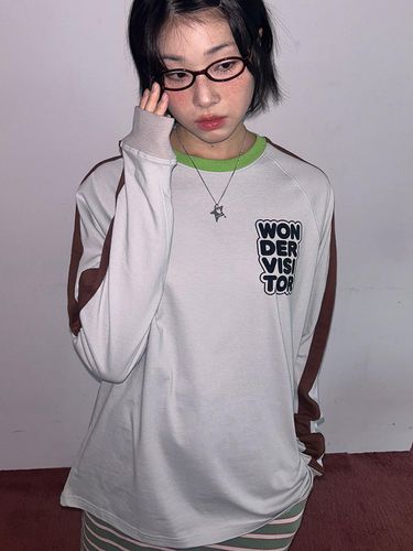 Logo track Raglan LS-T [Light grey] - WONDER VISITOR - Modalova