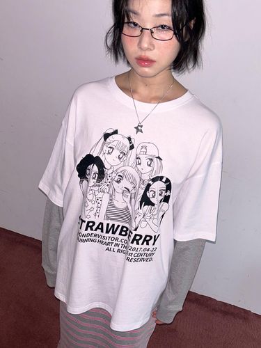 Girls-PEN Layered LS-T [White] - WONDER VISITOR - Modalova